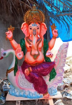 Hamsa vahana Ganesh